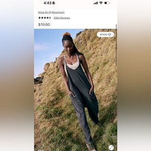 Free People Brand Women's Black Jumpsuit